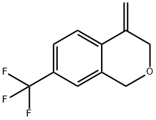 3,4-Dihydro-4-methylene-7-(trifluoromethyl)-1H-2-benzopyran Structure