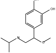 1,2-Benzenediol, 4-[1-methoxy-2-[(1-methylethyl)amino]ethyl]- Structure