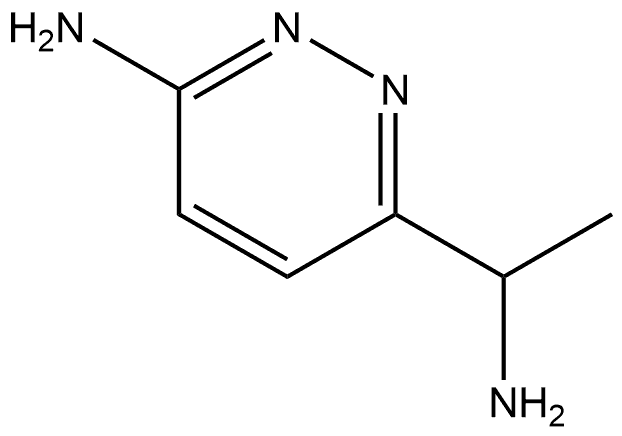 6-(1-Aminoethyl)pyridazin-3-amine 구조식 이미지