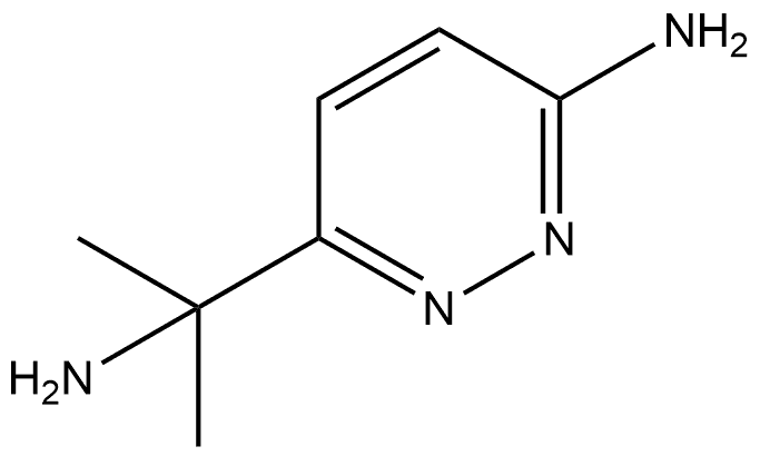 6-(2-Aminopropan-2-yl)pyridazin-3-amine Structure