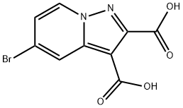Pyrazolo[1,5-a]pyridine-2,3-dicarboxylic acid, 5-bromo- 구조식 이미지