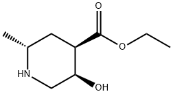 Ethyl (2R,4R,5R)-5-hydroxy-2-methyl-4-piperidinecarboxylate Structure