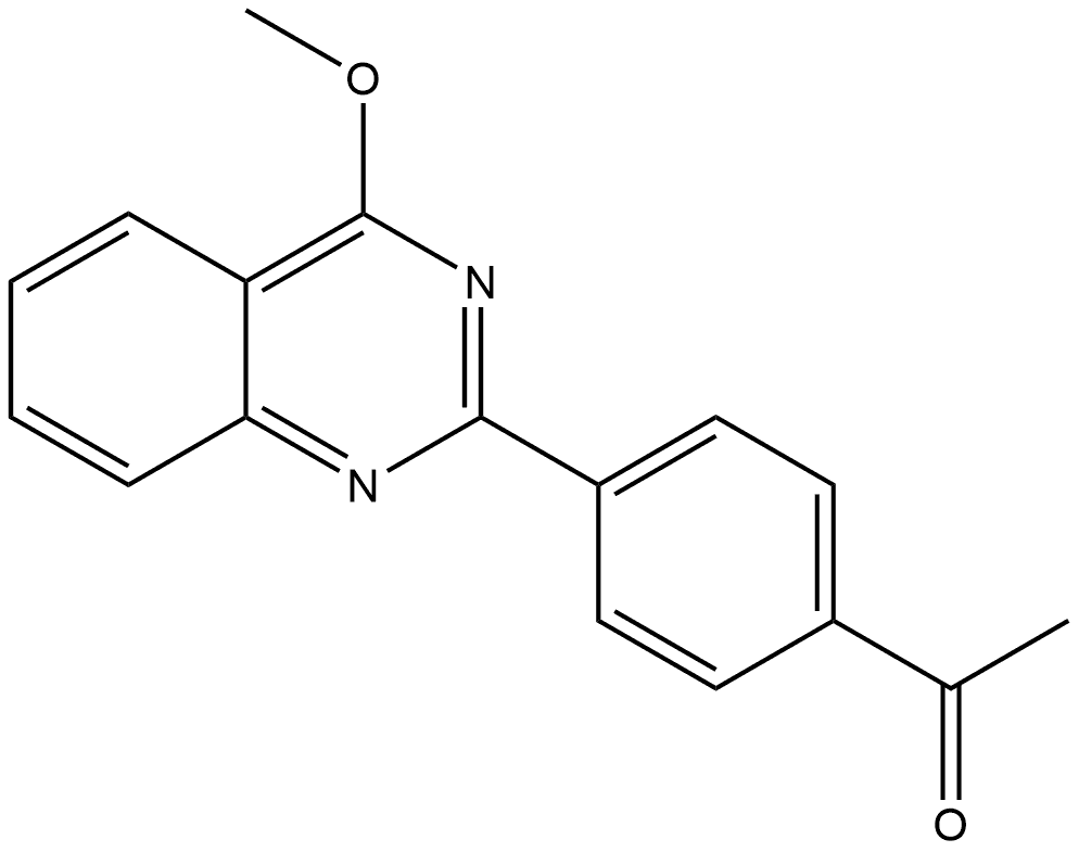 1-[4-(4-Methoxy-quinazolin-2-yl)-phenyl]-ethanone Structure