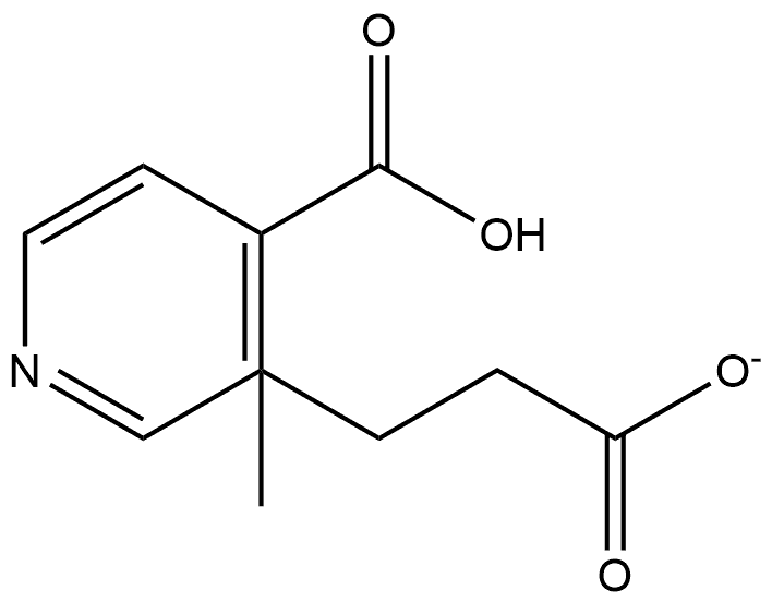 3-(2-Methoxycarbonyl-ethyl)-isonicotinic acid Structure