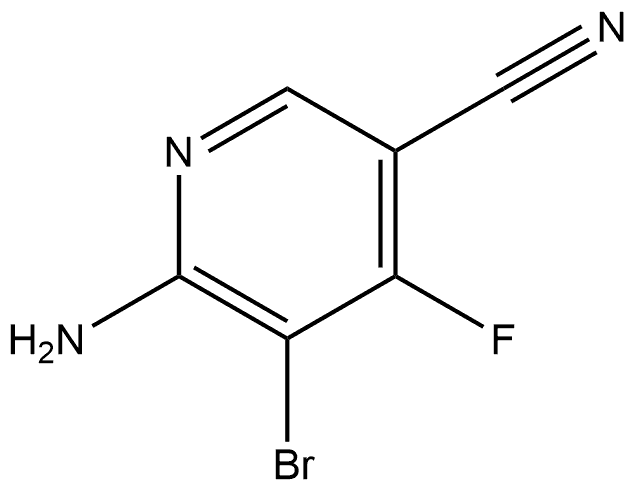 6-Amino-5-bromo-4-fluoro-nicotinonitrile Structure