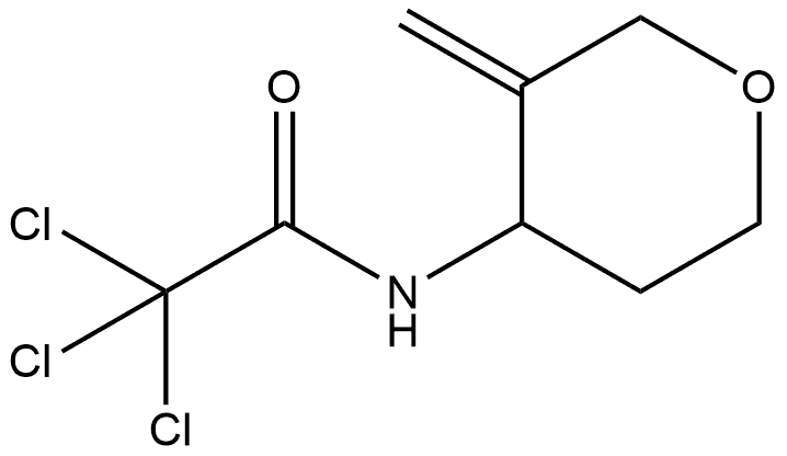 2,2,2-Trichloro-N-(3-methylene-tetrahydro-pyran-4-yl)-acetamide Structure