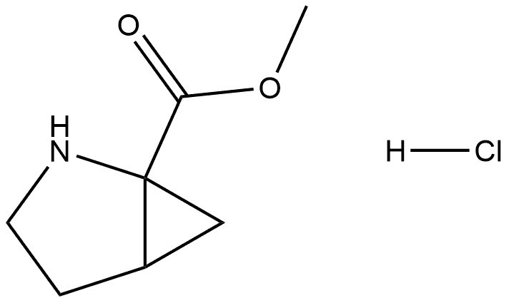 2-Aza-bicyclo[3.1.0]hexane-1-carboxylic acid methyl ester hydrochloride Structure