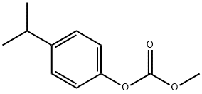 Carbonic acid, methyl 4-(1-methylethyl)phenyl ester 구조식 이미지