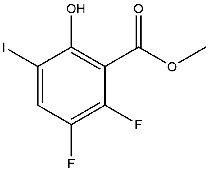 methyl 2,3-difluoro-6-hydroxy-5-iodobenzoate 구조식 이미지