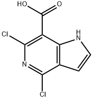 1H-Pyrrolo[3,2-c]pyridine-7-carboxylic acid, 4,6-dichloro- Structure