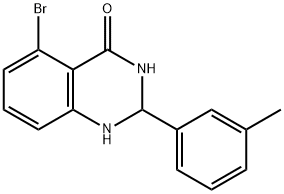 4(1H)-Quinazolinone, 5-bromo-2,3-dihydro-2-(3-methylphenyl)- Structure