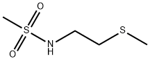 Methanesulfonamide, N-[2-(methylthio)ethyl]- Structure