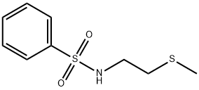 Benzenesulfonamide, N-[2-(methylthio)ethyl]- 구조식 이미지