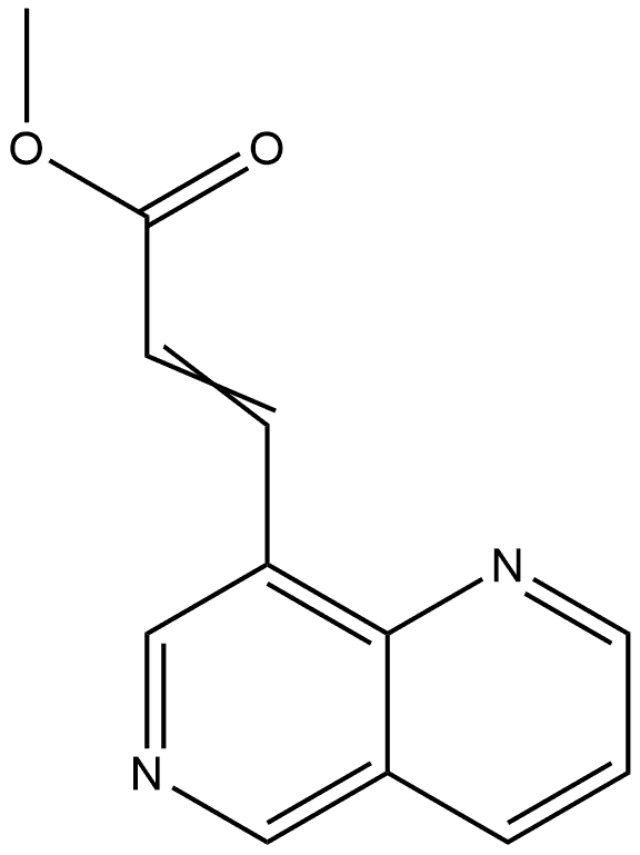 3-[1,6]Naphthyridin-8-yl-acrylic acid methyl ester Structure