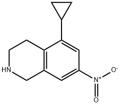 5-Cyclopropyl-7-nitro-1,2,3,4-tetrahydroisoquinoline 구조식 이미지