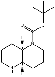 1,5-Naphthyridine-1(2H)-carboxylic acid, octahydro-, 1,1-dimethylethyl ester, (4aR,8aR)- Structure