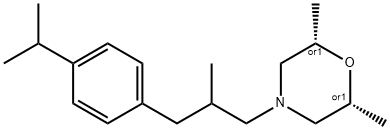 Morpholine, 2,6-dimethyl-4-[2-methyl-3-[4-(1-methylethyl)phenyl]propyl]-, (2R,6S)-rel- Structure