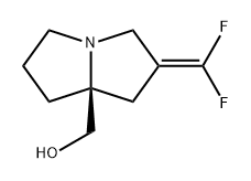 1H-Pyrrolizine-7a(5H)-methanol, 2-(difluoromethylene)tetrahydro-, (7aS)- Structure