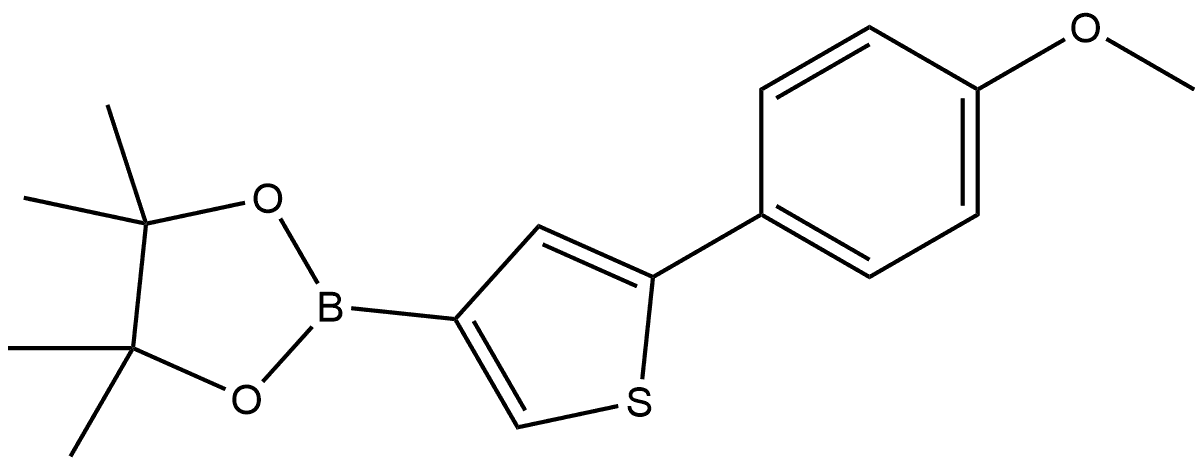 2-[5-(4-Methoxyphenyl)-3-thienyl]-4,4,5,5-tetramethyl-1,3,2-dioxaborolane Structure