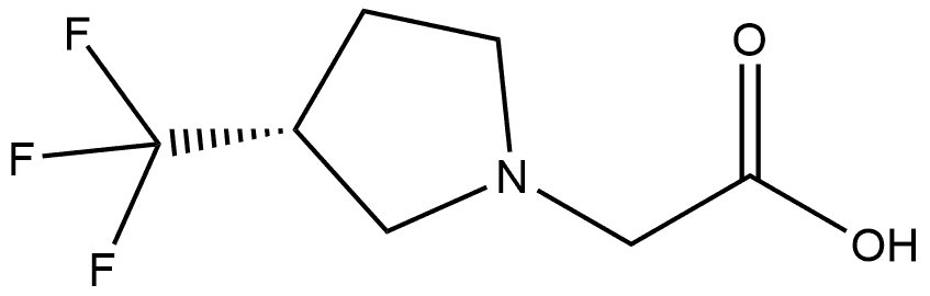 (R)-2-(3-(Trifluoromethyl)pyrrolidin-1-yl)acetic acid Structure