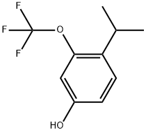 4-(1-Methylethyl)-3-(trifluoromethoxy)phenol Structure