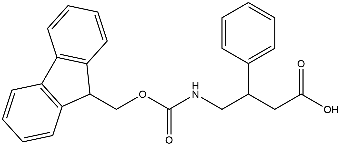 Benzenepropanoic acid, β-[[[(9H-fluoren-9-ylmethoxy)carbonyl]amino]methyl]- 구조식 이미지