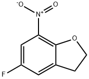 Benzofuran, 5-fluoro-2,3-dihydro-7-nitro- Structure