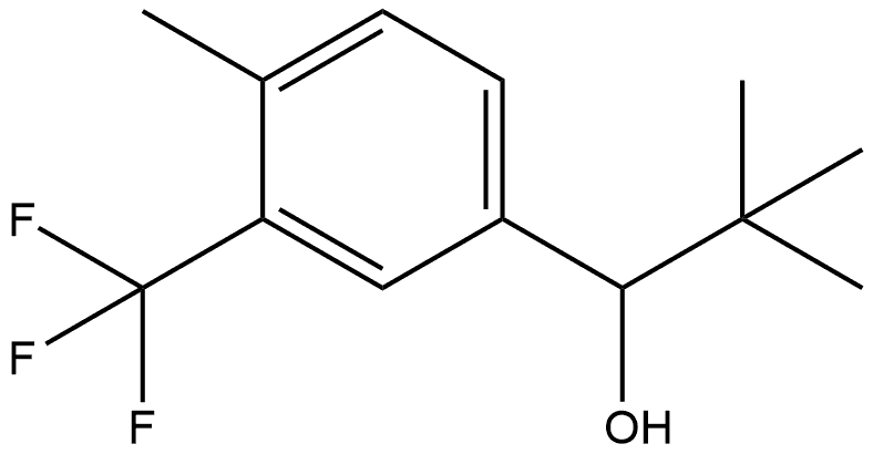 α-(1,1-Dimethylethyl)-4-methyl-3-(trifluoromethyl)benzenemethanol Structure