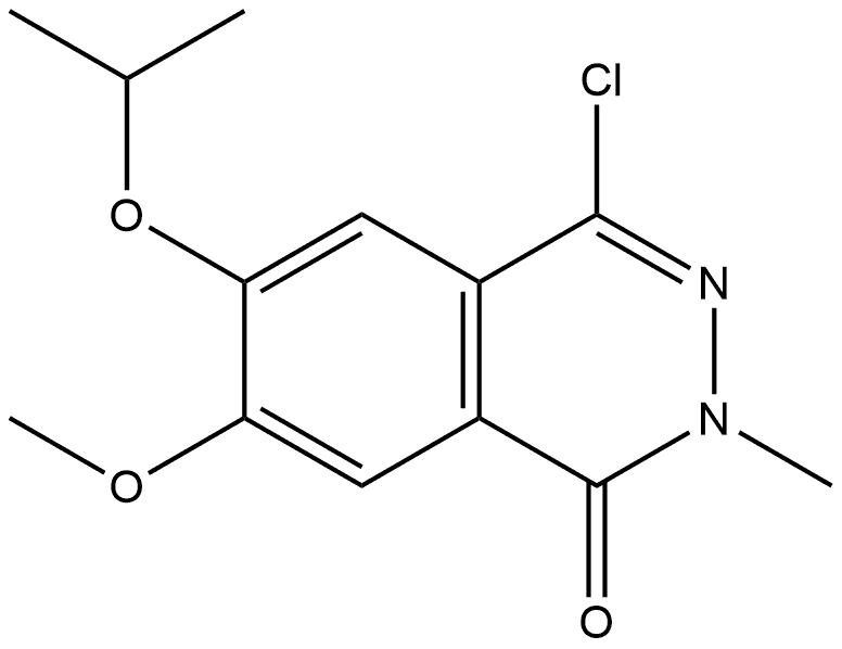 4-chloro-6-isopropoxy-7-methoxy-2-methylphthalazin-1(2H)-one 구조식 이미지