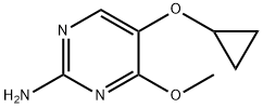 2-Pyrimidinamine, 5-(cyclopropyloxy)-4-methoxy- 구조식 이미지