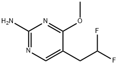 2-Pyrimidinamine, 5-(2,2-difluoroethyl)-4-methoxy- 구조식 이미지