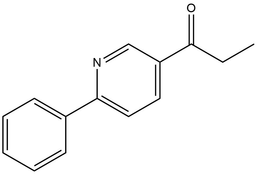 1-(6-phenylpyridin-3-yl)propan-1-one Structure