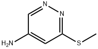 6-(Methylthio)pyridazin-4-amine 구조식 이미지