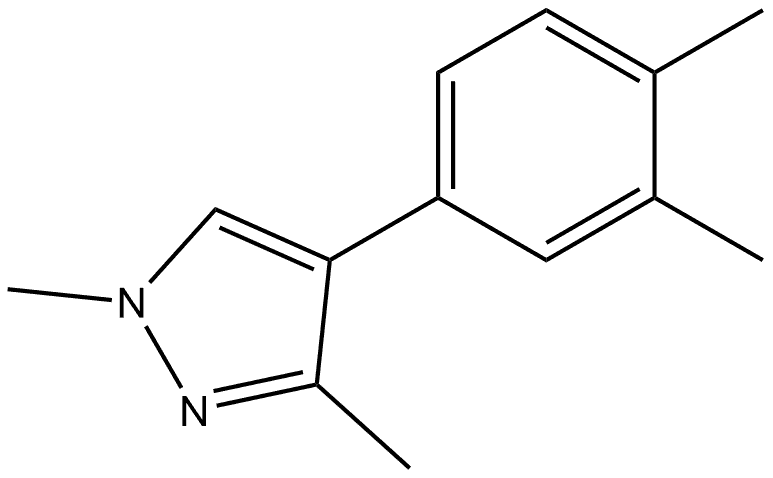 4-(3,4-Dimethylphenyl)-1,3-dimethyl-1H-pyrazole Structure