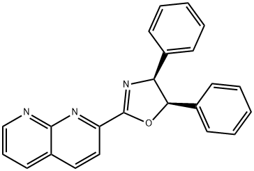 1,8-Naphthyridine, 2-[(4S,5R)-4,5-dihydro-4,5-diphenyl-2-oxazolyl]- 구조식 이미지