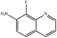7-Quinolinamine, 8-fluoro- 구조식 이미지