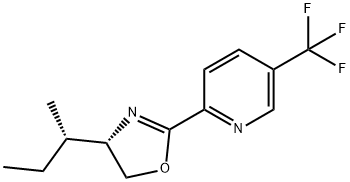 Pyridine, 2-[(4S)-4,5-dihydro-4-[(1S)-1-methylpropyl]-2-oxazolyl]-5-(trifluoromethyl)- 구조식 이미지