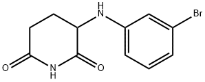 2,6-Piperidinedione, 3-[(3-bromophenyl)amino]- Structure