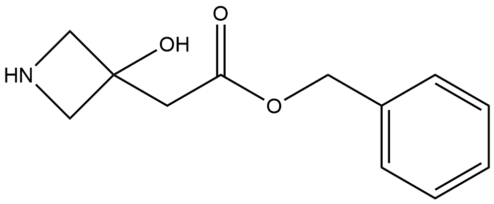 Phenylmethyl 3-hydroxy-3-azetidineacetate Structure