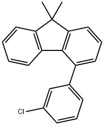 9H-Fluorene, 4-(3-chlorophenyl)-9,9-dimethyl- Structure