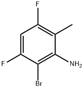 Benzenamine, 2-bromo-3,5-difluoro-6-methyl- Structure