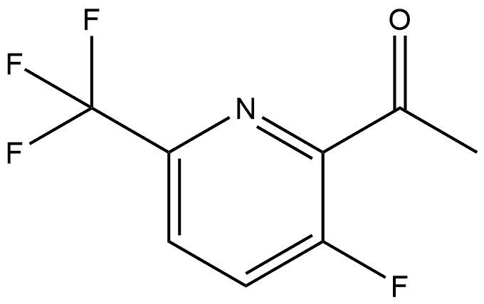 1-[3-Fluoro-6-(trifluoromethyl)-2-pyridinyl]ethanone Structure