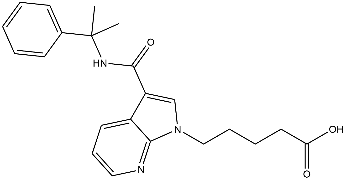 5-fluoro CUMYL-P7AICA N-pentanoic acid metabolite Structure