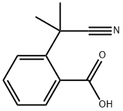 Benzoic acid, 2-(1-cyano-1-methylethyl)- 구조식 이미지