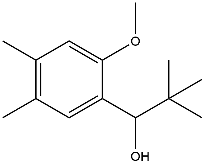 α-(1,1-Dimethylethyl)-2-methoxy-4,5-dimethylbenzenemethanol Structure