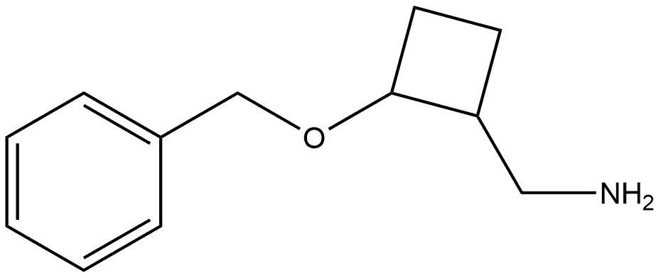 (2-(benzyloxy)cyclobutyl)methanamine Structure