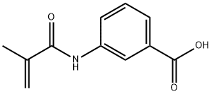 Benzoic acid, 3-[(2-methyl-1-oxo-2-propen-1-yl)amino]- Structure