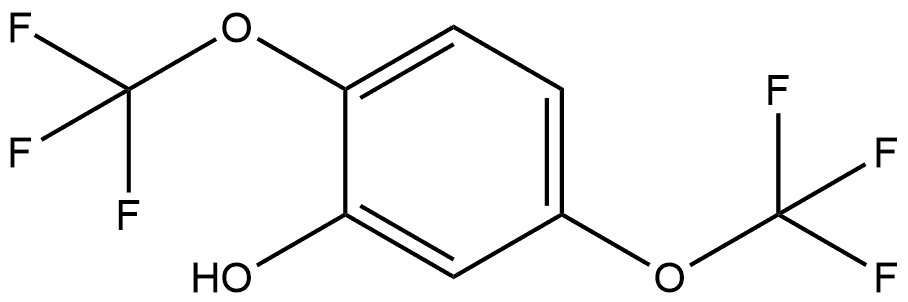 2,5-Bis(trifluoromethoxy)phenol Structure