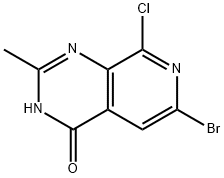 Pyrido[3,4-d]pyrimidin-4(3H)-one, 6-bromo-8-chloro-2-methyl- Structure