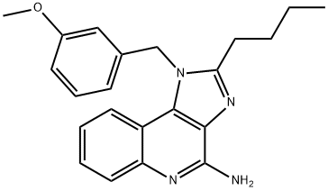 2-butyl-1-(3-methoxybenzyl)-1H-imidazo[4,5-c]quinoline-4-amine Structure